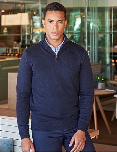 H-H729-Mens Quarter Zip Jumper